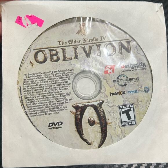 2005 PC Game- the elder scrolls IV- Oblivion - dvd in paper sleeve only - retro - Picture 6 of 7